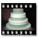 The Cake Gallery - Green-Fondant-Ribbon