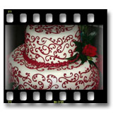 The Cake Gallery - Red-Scrolls