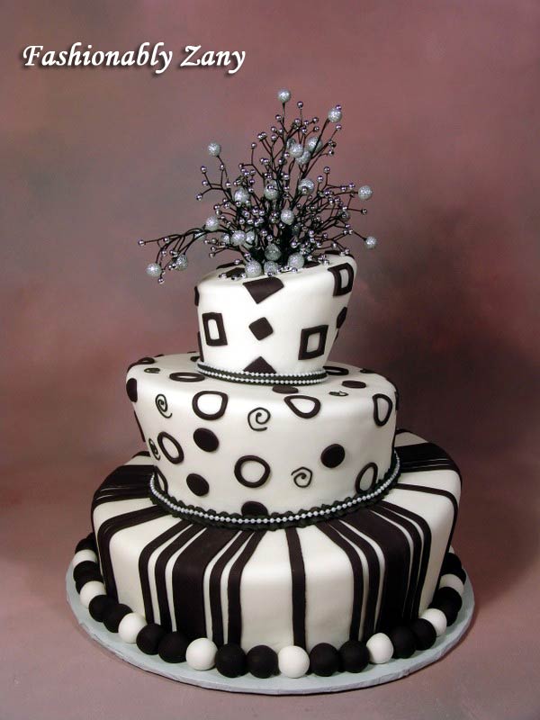 black and white wedding cakes red roses and rhinestones