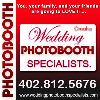 Affordable photobooth for your event in Nebraska. 2 strips, DVD with all pictures, scrapbook, custom size to fit up to 6 persons at once!