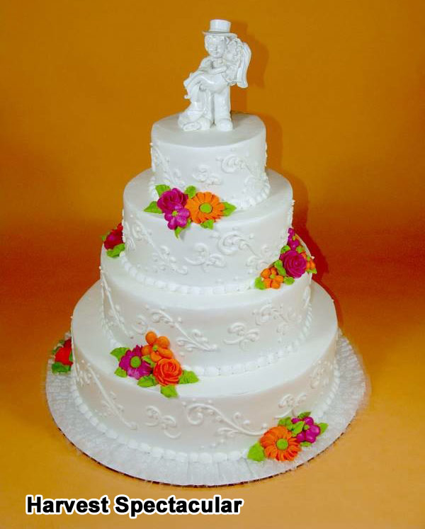 fall harvest wedding cakes